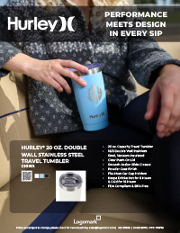 Hurley® 20 oz. Travel Tumbler
